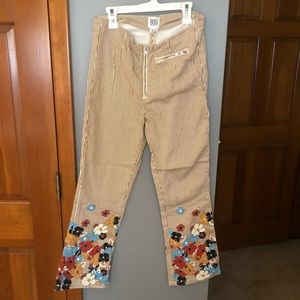 urban Outfitters BDG floral striped pants trousers